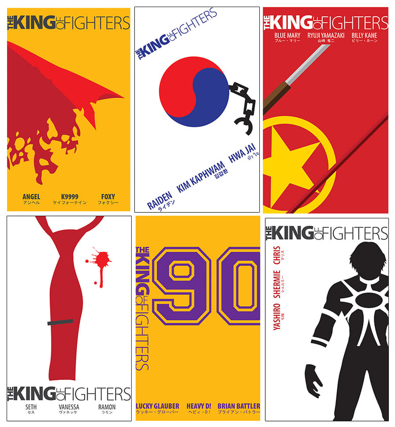 Image of KOF: Minimalist Posters Series two (11x17)