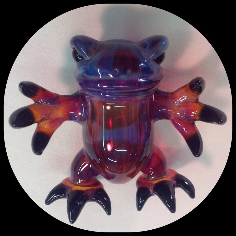 Image of Amber Puple Glass Critter Pendant