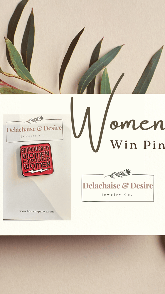Image of Women Win Pin