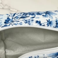 Image 7 of Blue Vintage Handmade Boxy Zipper Pouch