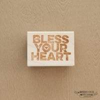 Image 1 of Bless Your Heart textured Stamp