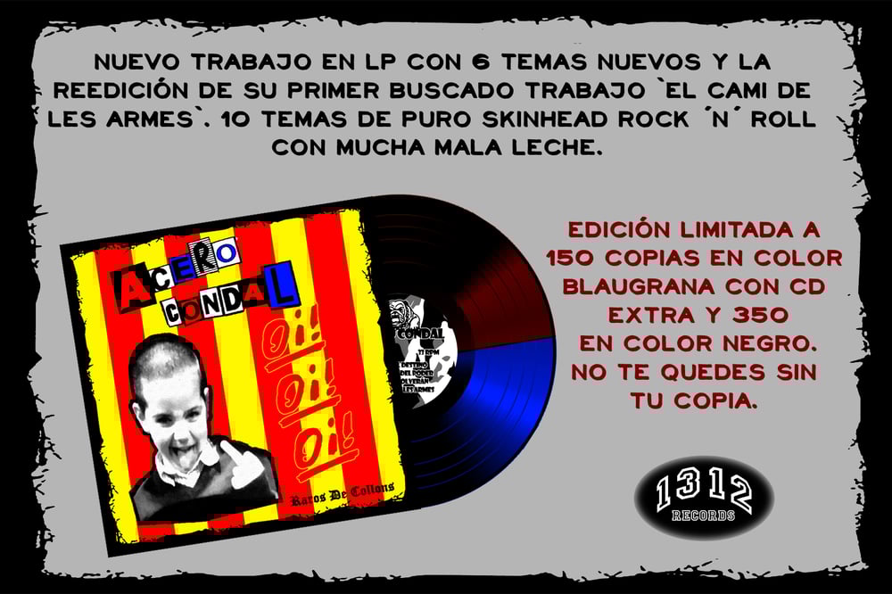 Image of Acero Condal - Raros de collons 12" LP