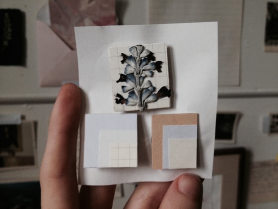 Image of Lavender papers pins