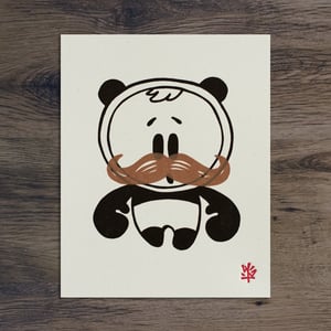Image of OhNo with Stache - Letterpress & Screened combo print