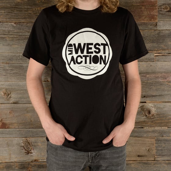 Image of Midwest Action Logo Tee - Black