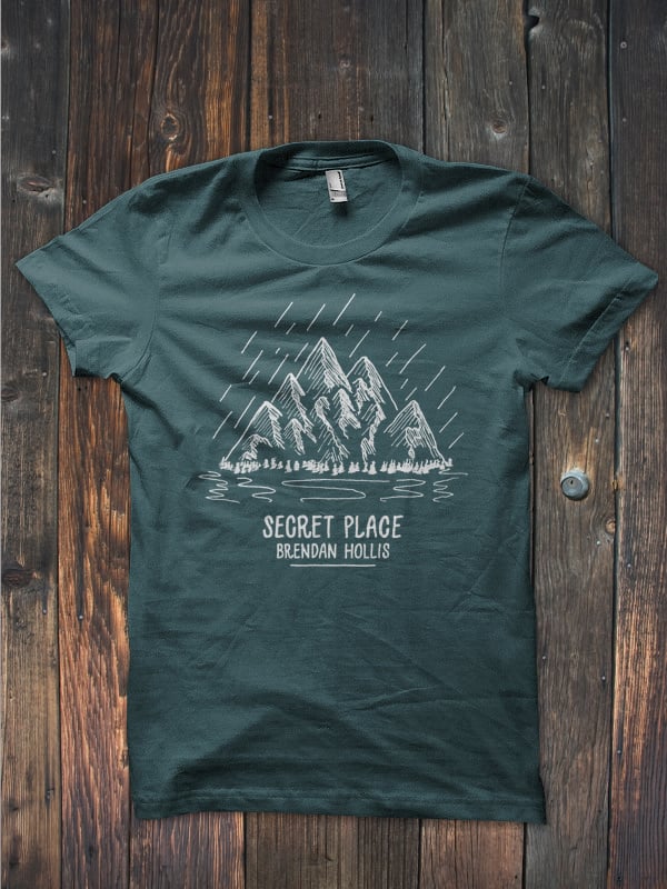 Image of Secret Place Tee - Dark Green (PRE ORDER)