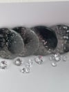 Black Me Silver Coasters 