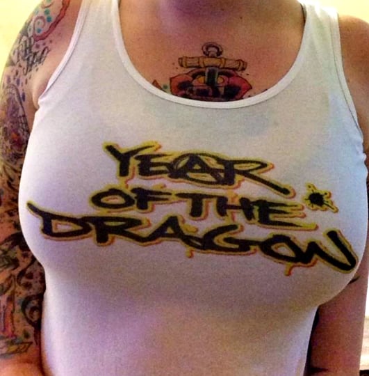 Image of Year of the Dragon women's tank-tops