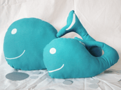 Image of Two-piece set - Mintha Whales Cushions