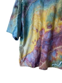 Image 9 of XL Crop Tee in Rustic Rainbow Geode Ice Dye