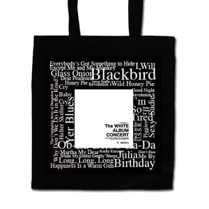 Image of White Album Concert Black Tote Bag