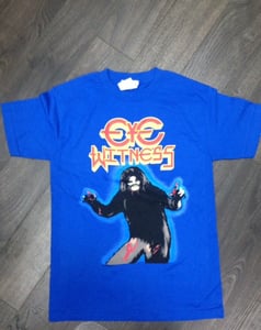 Image of "HAIRY MADMAN" T-SHIRT TRUE BLUE COLOR BODY WAY