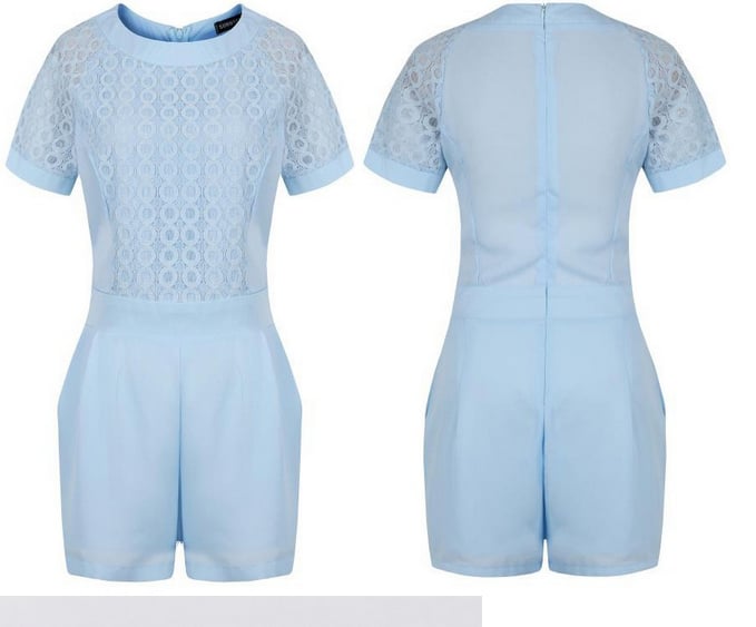 Image of Powder Blue Playsuit