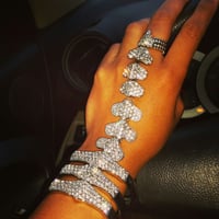 Image 3 of CRYSTAL SKELETON HAND CHAIN