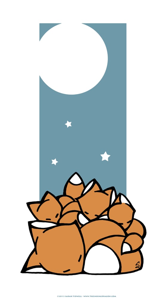 Image of Sleeping Foxes