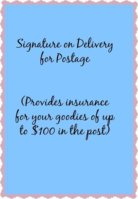 Image of Signature on Delivery for Post