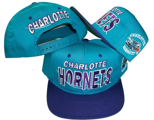 Nba 90 S Charlotte Hornets Twill Snapback Deadstock vintage