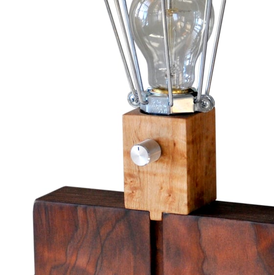 Image of Water Tank wood and walnut Lamp