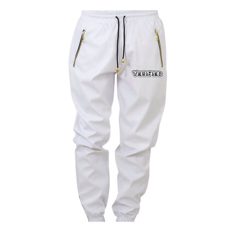 Image of Gold/White Verified Joggers