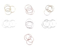 Image 3 of Set de 4 Bagues martelées / Set of 4 fine hammered rings