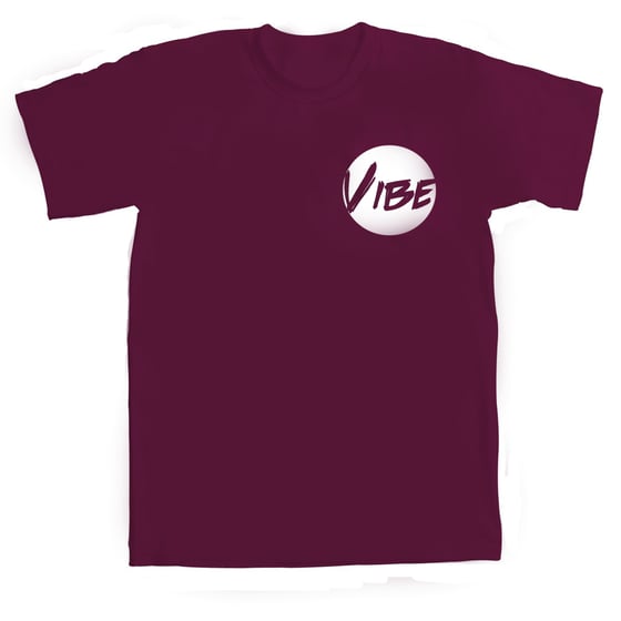 Image of VIBE LOGO TEE BURGUNDY