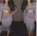 Image of Long Sleeve Two Piece Skirt & Top