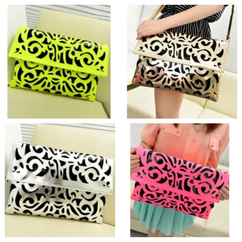 Image of Colorful Neon Clutch