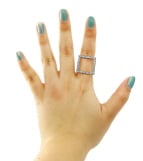 Image 3 of STONE CUBE RING