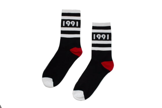Image of Originator Socks (Blk/Wht/Red)