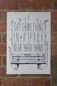 Image of Something in a Park Poster