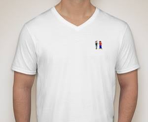 Image of RichLyfe White Logo V-Neck