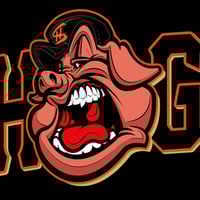 Image 2 of The OG HogStatus Orange N Black Tee