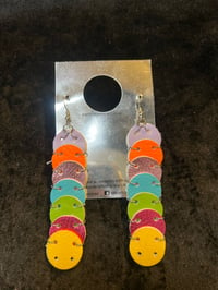 Rainbow Disc Earrings