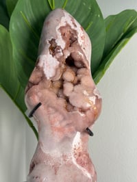 Image 6 of GROOVY AND BUBBLY PINK AMETHYST FREEFORM ON CUSTOM STAND -BRAZIL-