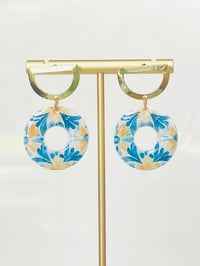 Image 1 of Blue Circle Dangles