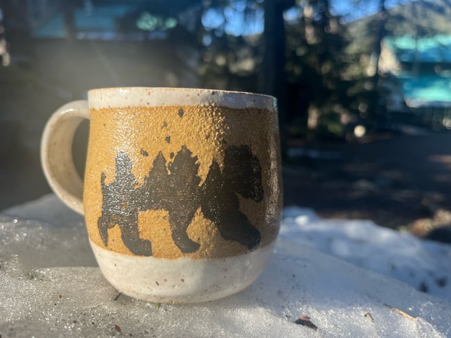Bear silhouette mug