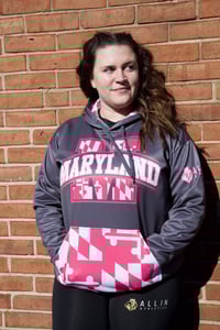 Image 2 of Pink Maryland Fleece Hoodie