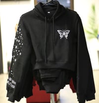 Image 3 of Ladies First Crop Top Hooded Sweatsuit