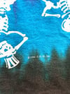 Grateful Dead 1990 Spiral Skeletons T-Shirt - Size L
