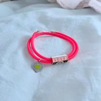 Bracelet love rose fluo 