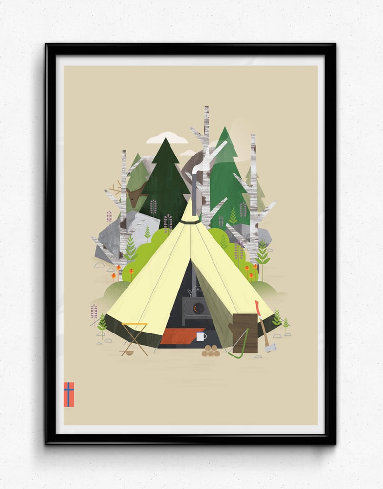 Image of Tent Series – Woodland, A3