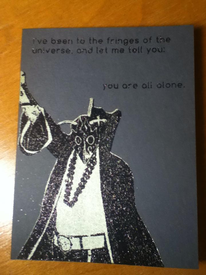 Image of Ultramantis Black Valentine/Greeting Card