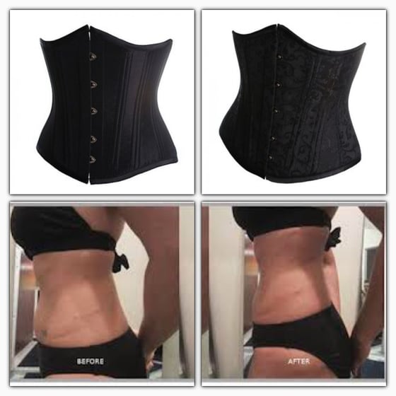 Image of Satin & Decorative Waist Training Corset