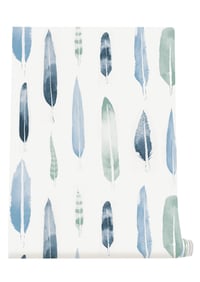 Image 2 of Feathers Wallpaper - Chalkhill Blue