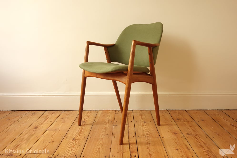Image of Danish Teak Desk Chair in the style of Kurt Olsen