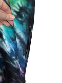Image 3 of L 100% Cotton Short T-Shirt Dress with Pockets in Rock-n-Roll Tie Dye