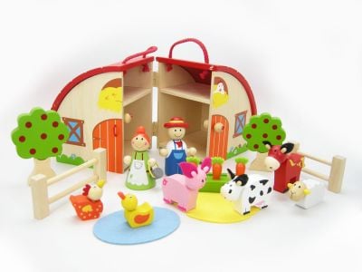 Image of Farm Set with Carry House