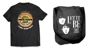Image of COMBO! Beatles Back 2 Back T-Shirt and Let It Be Calico Tote Bag