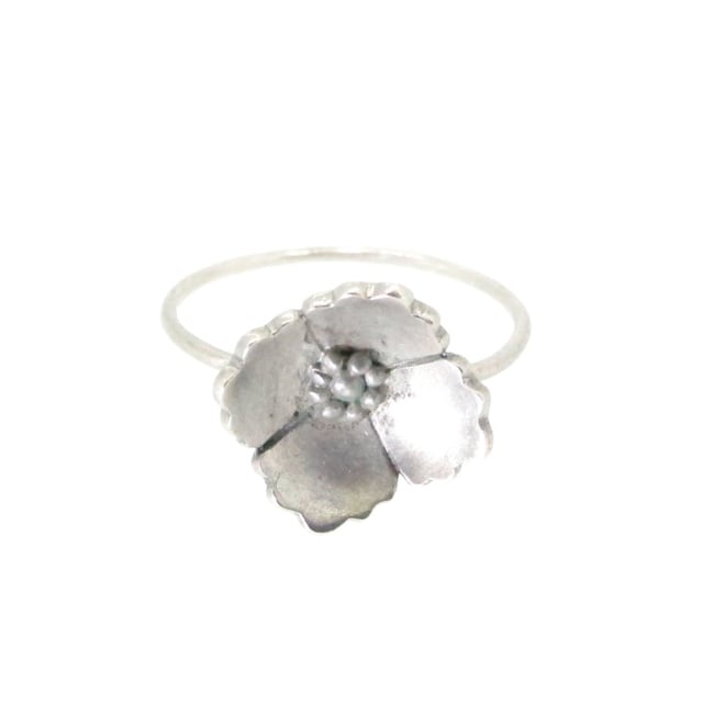 Springtime Wildflower Wildrose stacking ring