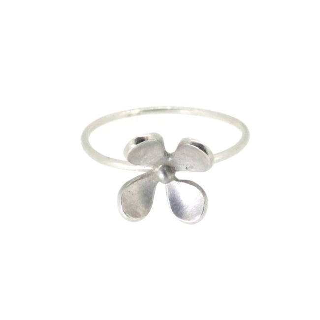 Springtime Wildflower Lady's Smock stacking ring